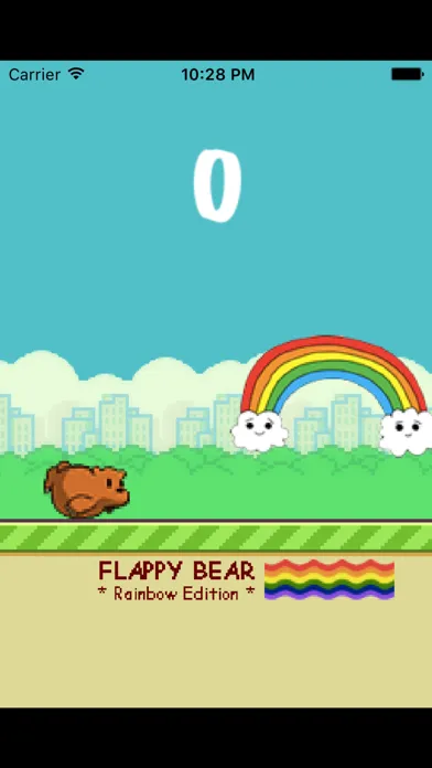 Flappy Bear - Rainbow Edition 스크린샷