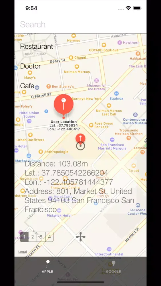 Zrzuty ekranu Easy Maps Xtra - GPS Data Copy