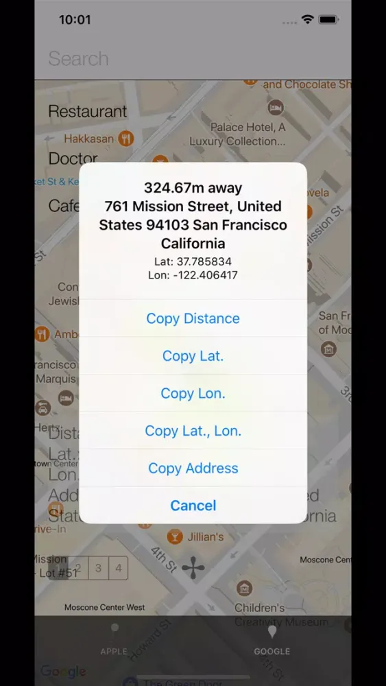 Zrzuty ekranu Easy Maps Xtra - GPS Data Copy