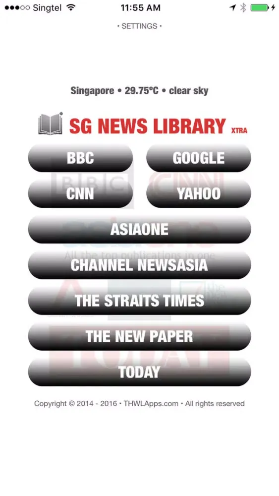 SG News Library Xtra Ekran Görüntüleri