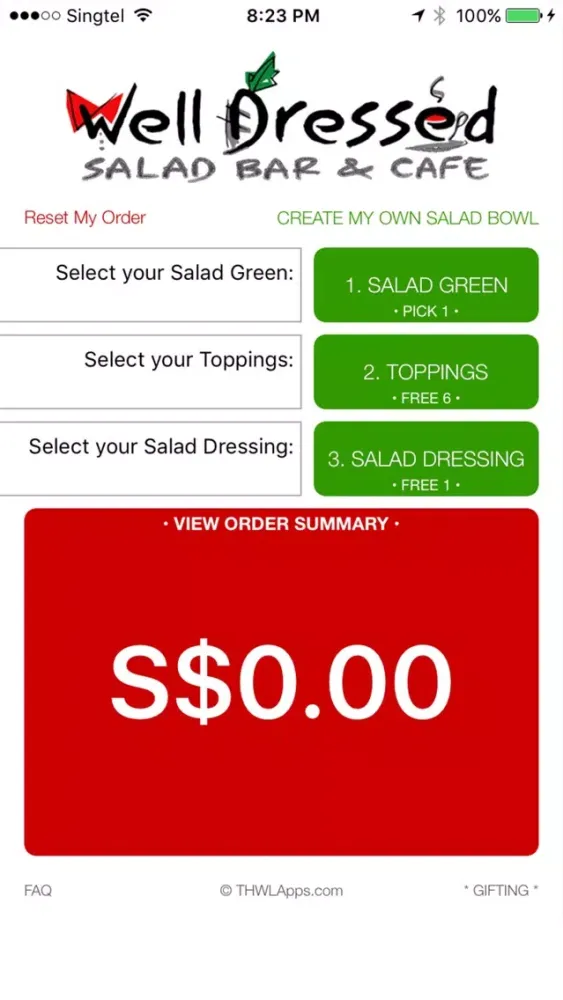 ภาพหน้าจอของ Well Dressed Salad Bar