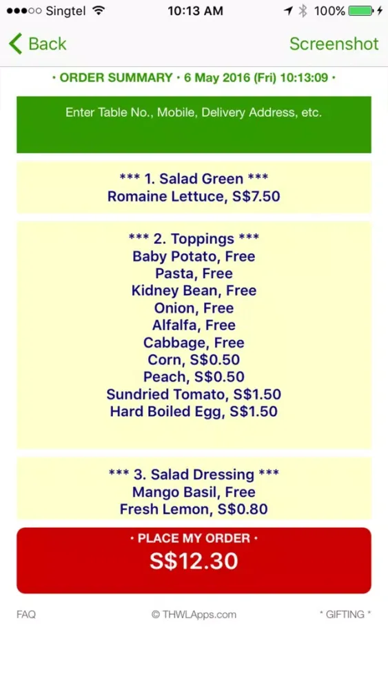 ภาพหน้าจอของ Well Dressed Salad Bar