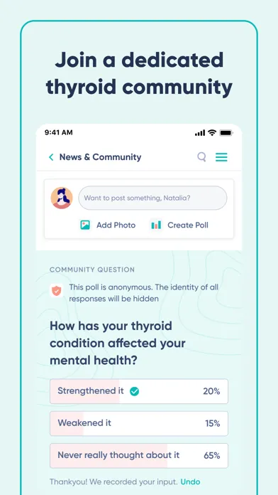 ภาพหน้าจอของ Thyroid Tracker ThyForLife