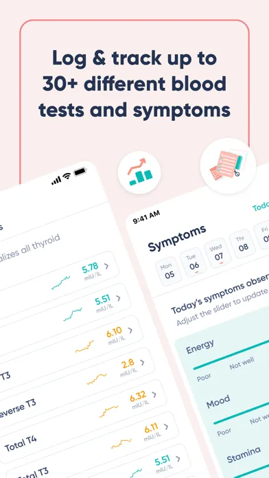 ภาพหน้าจอของ Thyroid Tracker ThyForLife