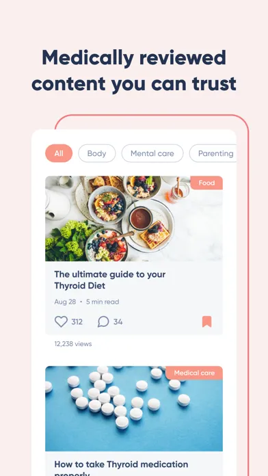ภาพหน้าจอของ Thyroid Tracker ThyForLife