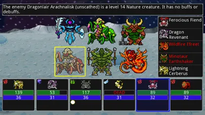 Capturas de tela do Siralim 2 (Monster Taming RPG)