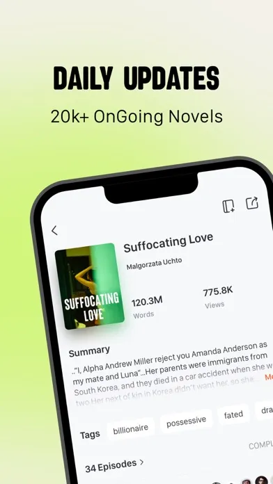 Tangkapan skrin Tiamore-Dreamy Romantic Novel