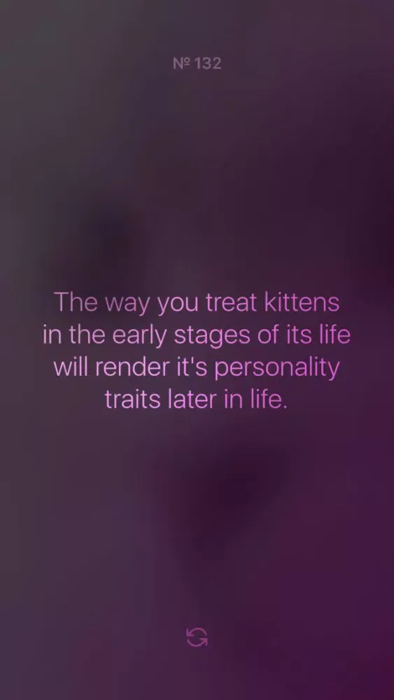 ภาพหน้าจอของ Cat Facts Extreme