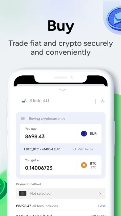 Klickl 4U - Web 3.0 Banking Screenshots