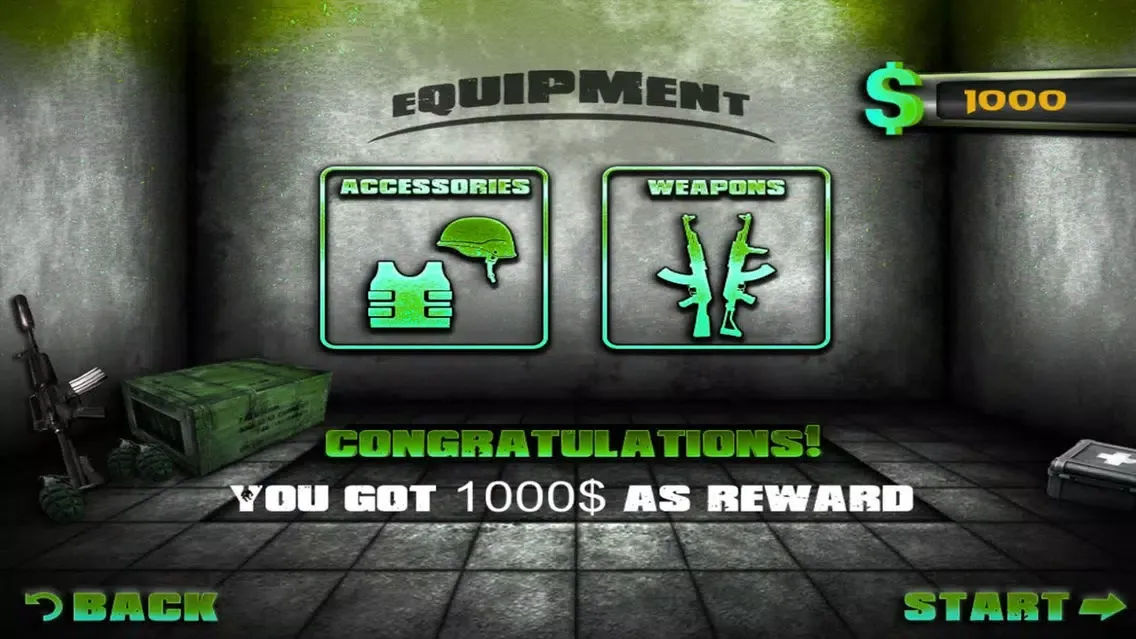Tangkapan skrin Zombie shooting game