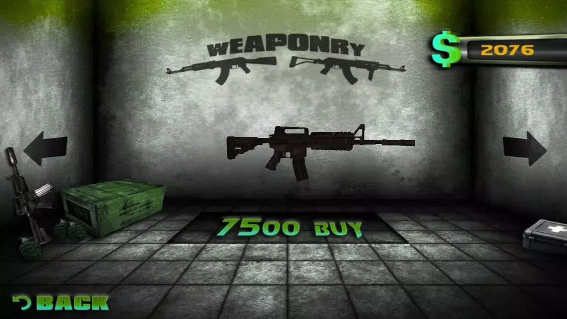 Tangkapan skrin Zombie shooting game