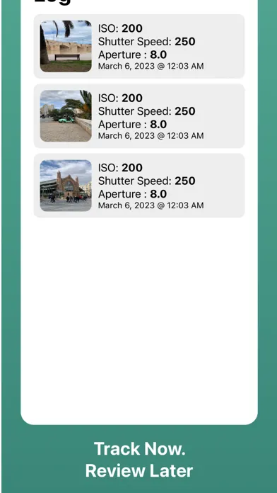 LightMeter & Shot Log for Film Screenshots