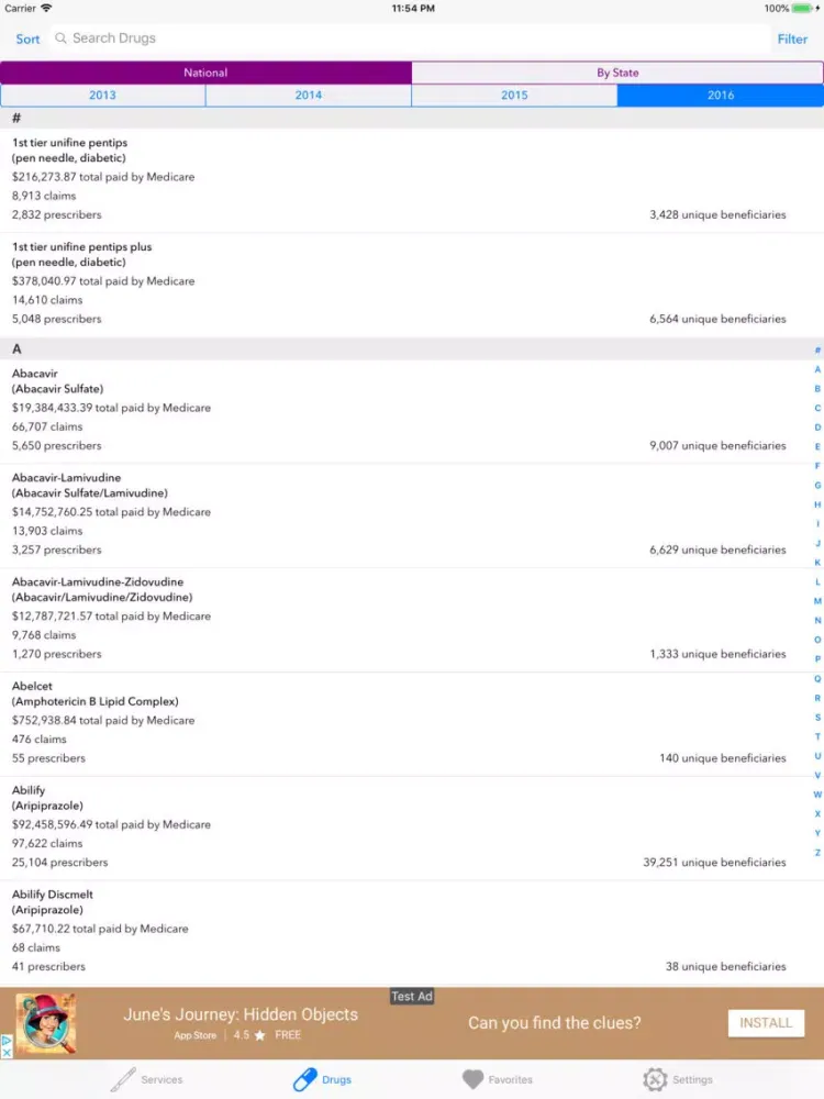 Screenshot di America's Health Care Costs iPad 