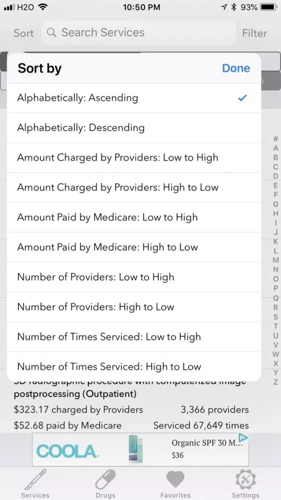Screenshot di America's Health Care Costs