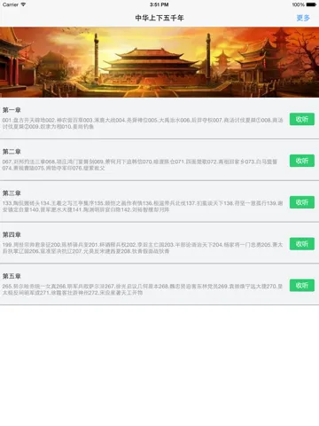 中华上下五千年-解读中国历史-讲述历史典故 iPad 应用截图