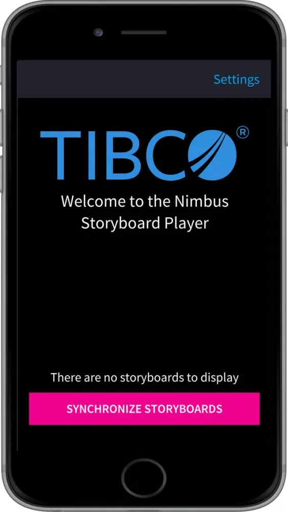 TIBCO Nimbus Storyboard Player Screenshots