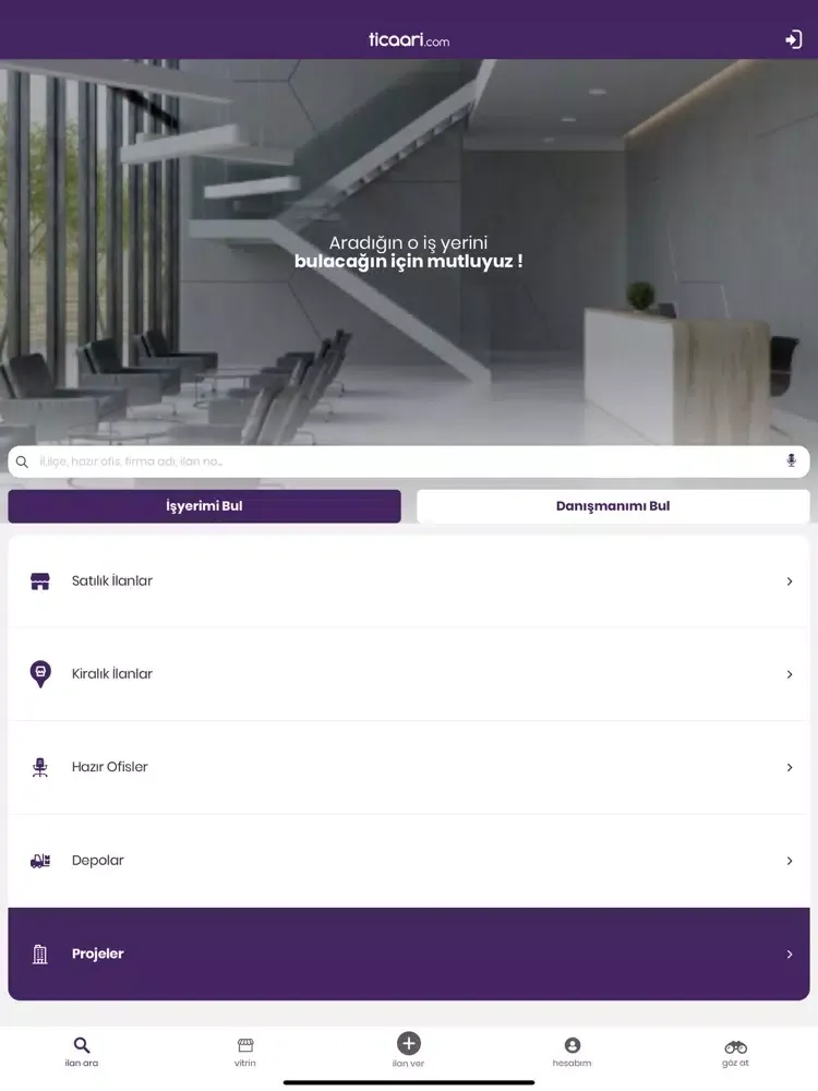 Capturas de pantalla de Ticaari: Ticari Emlak ilanları iPad 
