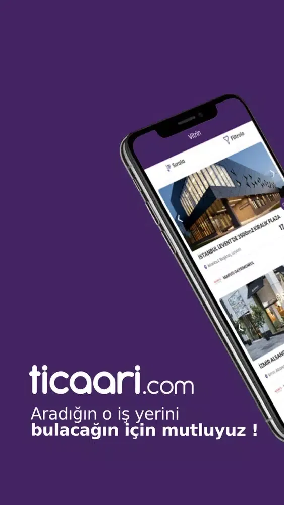 Capturas de pantalla de Ticaari: Ticari Emlak ilanları