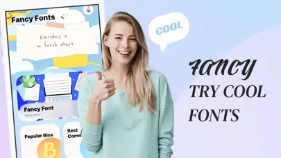 Capturas de tela do Tic Fancy - Cool Fonts Text