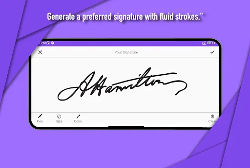 Captures d'écran de Digital Signature