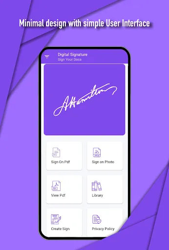 Captures d'écran de Digital Signature