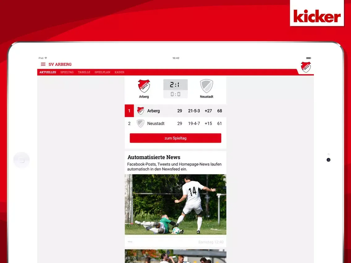 Tangkapan skrin SV Arberg iPad 