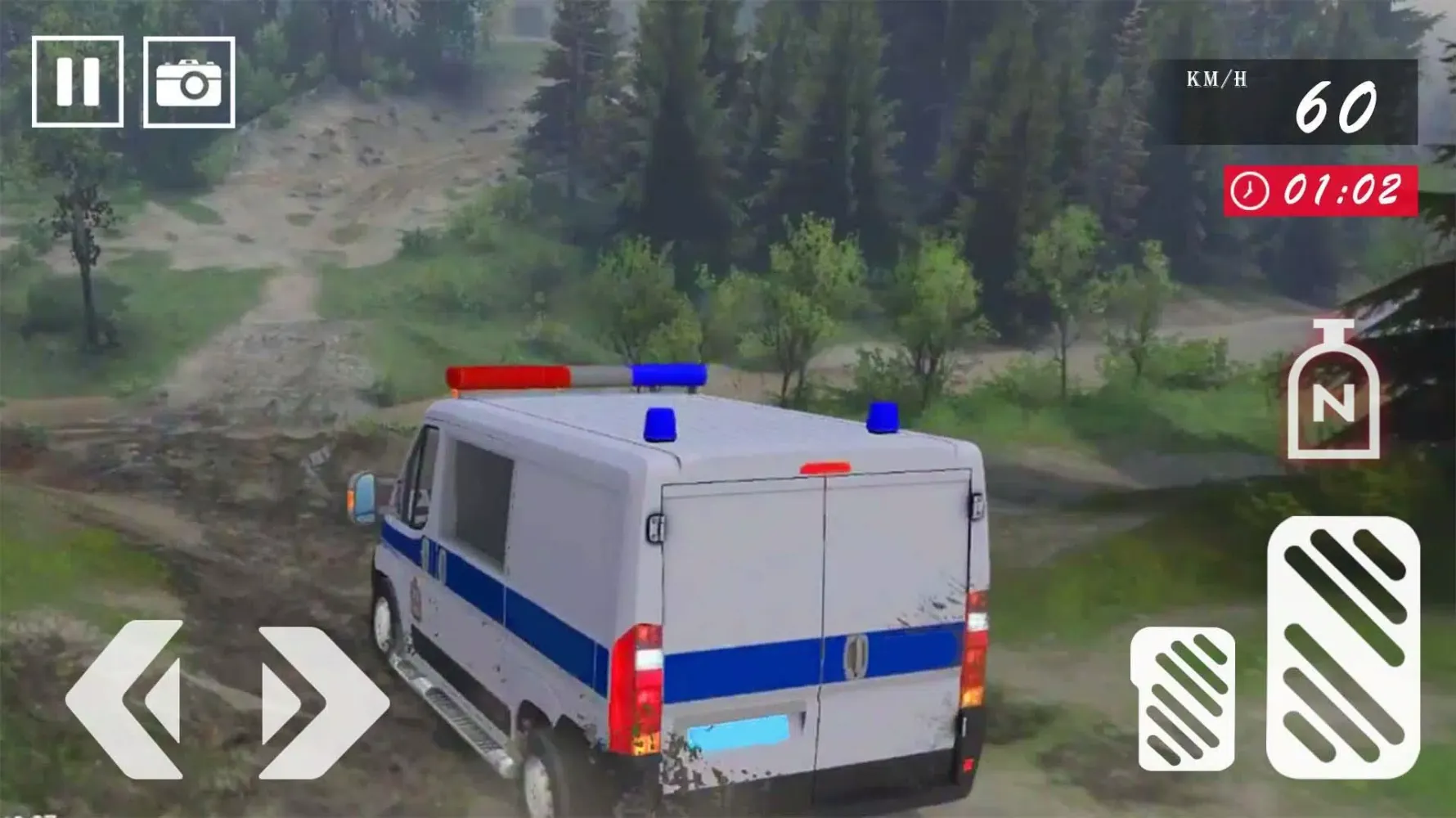 Ảnh chụp màn hình của Van Driving - Police Van Games