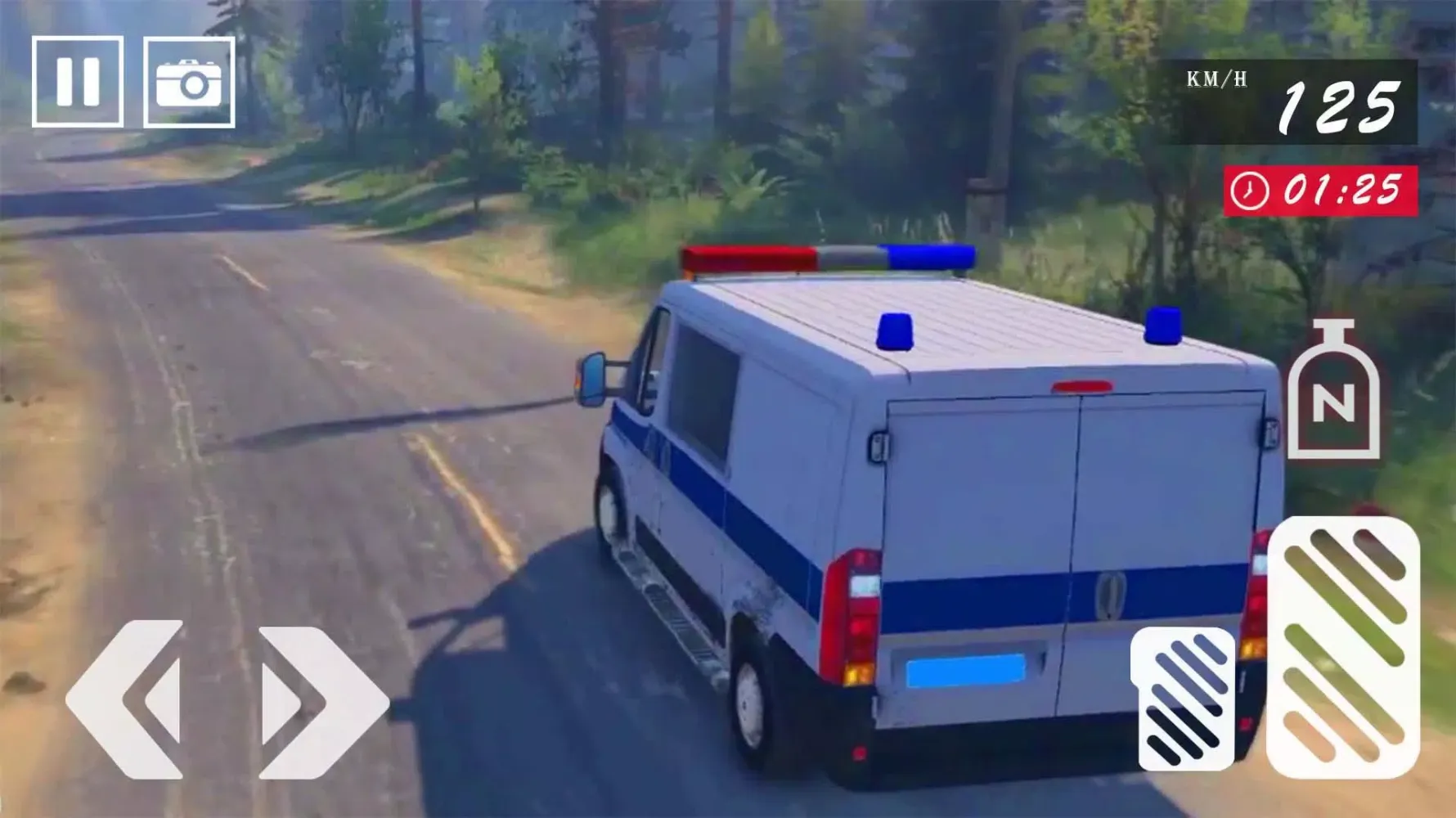 Ảnh chụp màn hình của Van Driving - Police Van Games