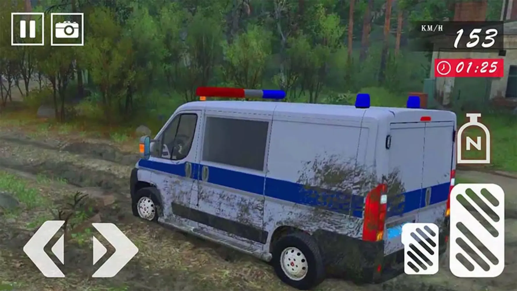 Ảnh chụp màn hình của Van Driving - Police Van Games