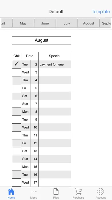 ภาพหน้าจอของ Monthly Rent Receipt