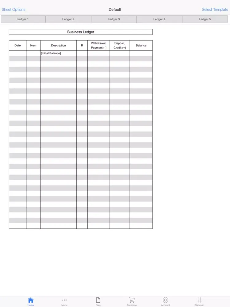 Tangkapan skrin Business Ledger Pro iPad 