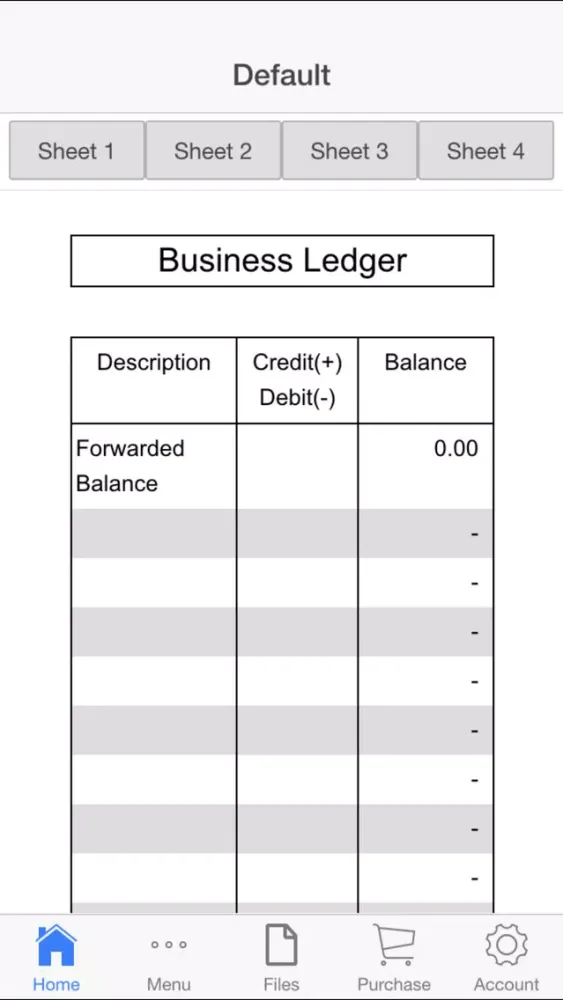 Tangkapan skrin Business Ledger Pro