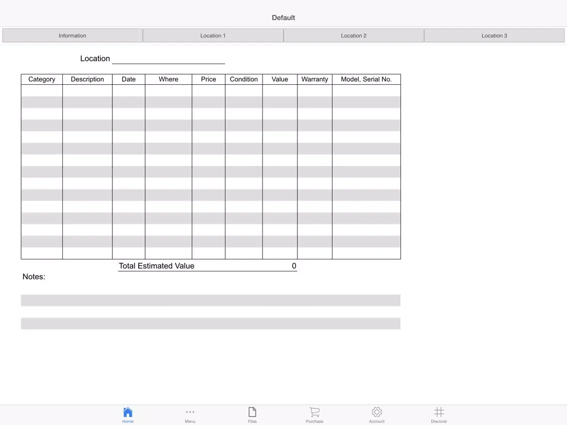 Screenshot di Household Log iPad 