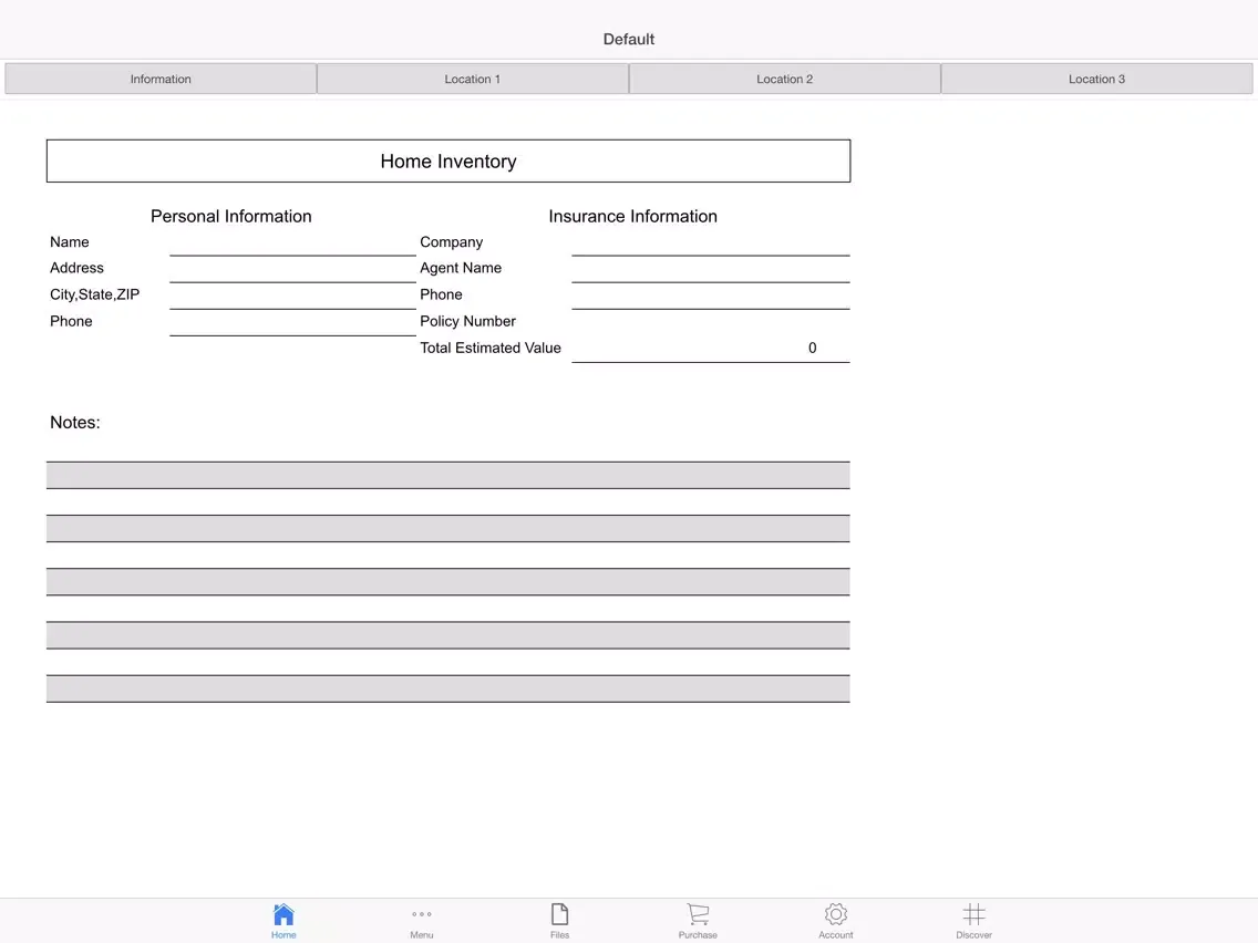 Screenshot di Household Log iPad 
