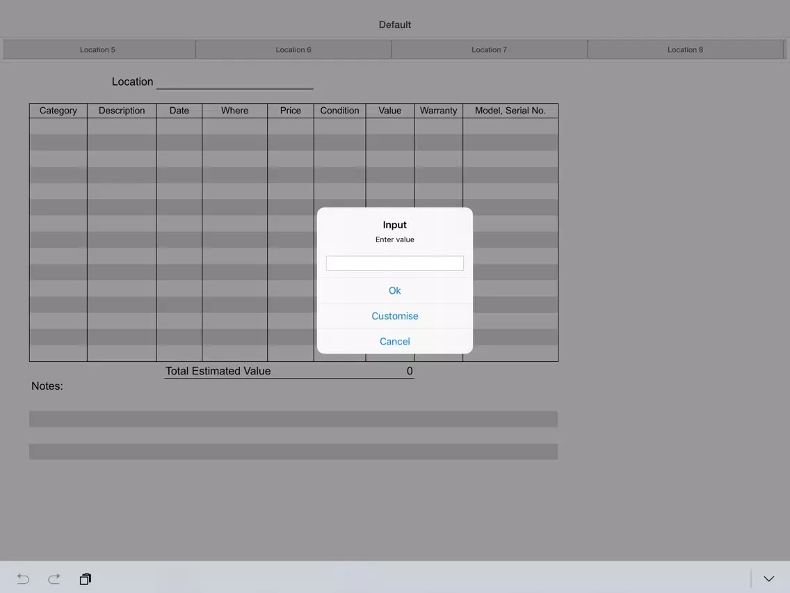 Screenshot di Household Log iPad 