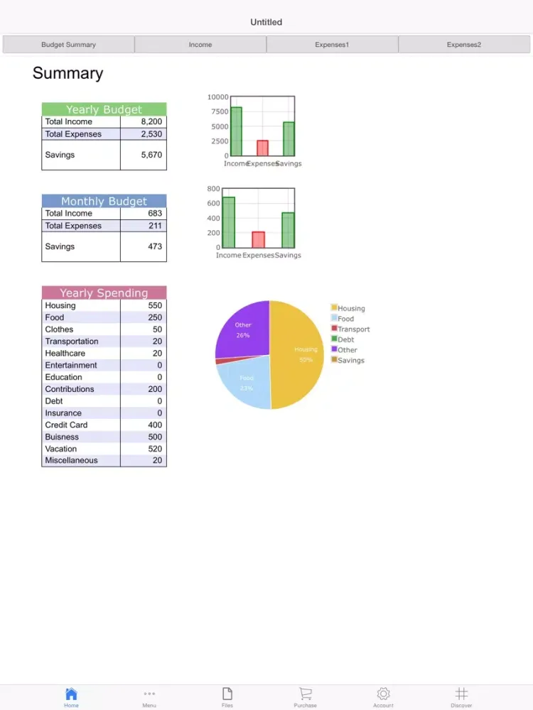 Capturas de pantalla de Money Manager Pro iPad 