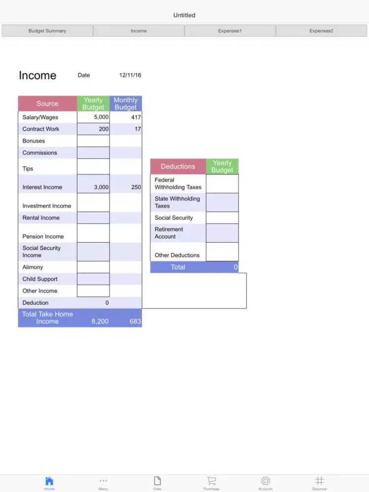 Capturas de pantalla de Money Manager Pro iPad 