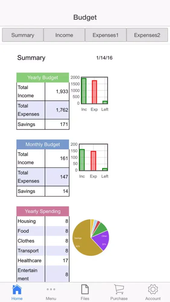 Capturas de pantalla de Money Manager Pro