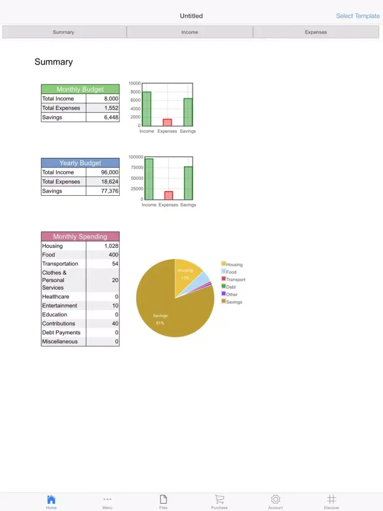 Captures d'écran de Family Ledger iPad 