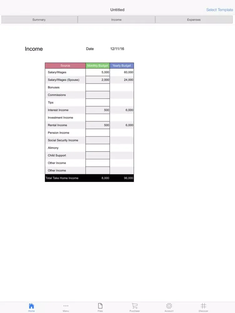 Captures d'écran de Family Ledger iPad 