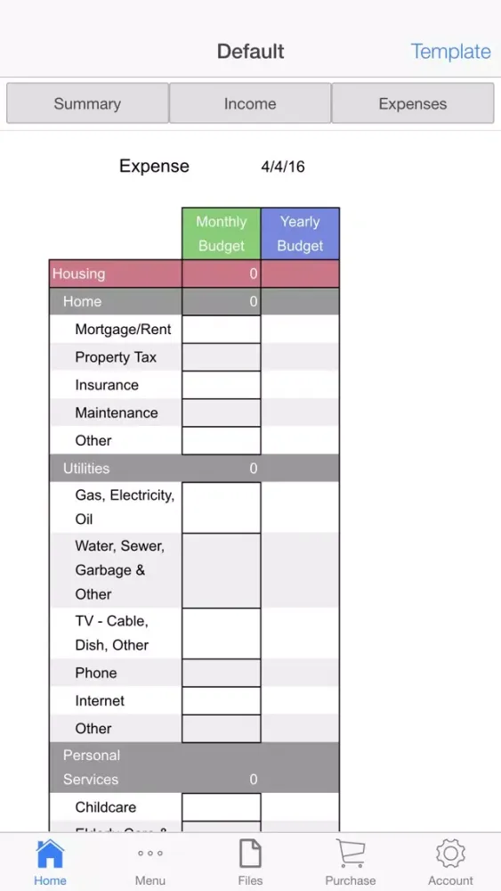 Captures d'écran de Family Ledger