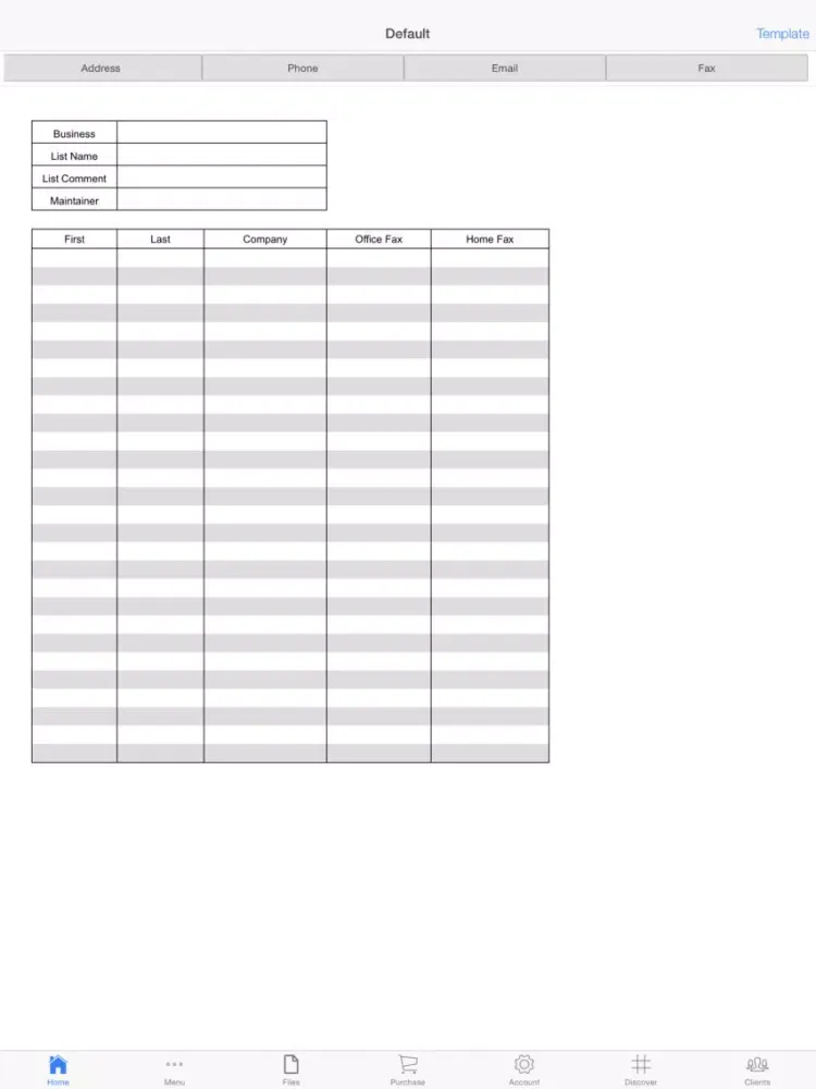 Customer Log iPad  Screenshots