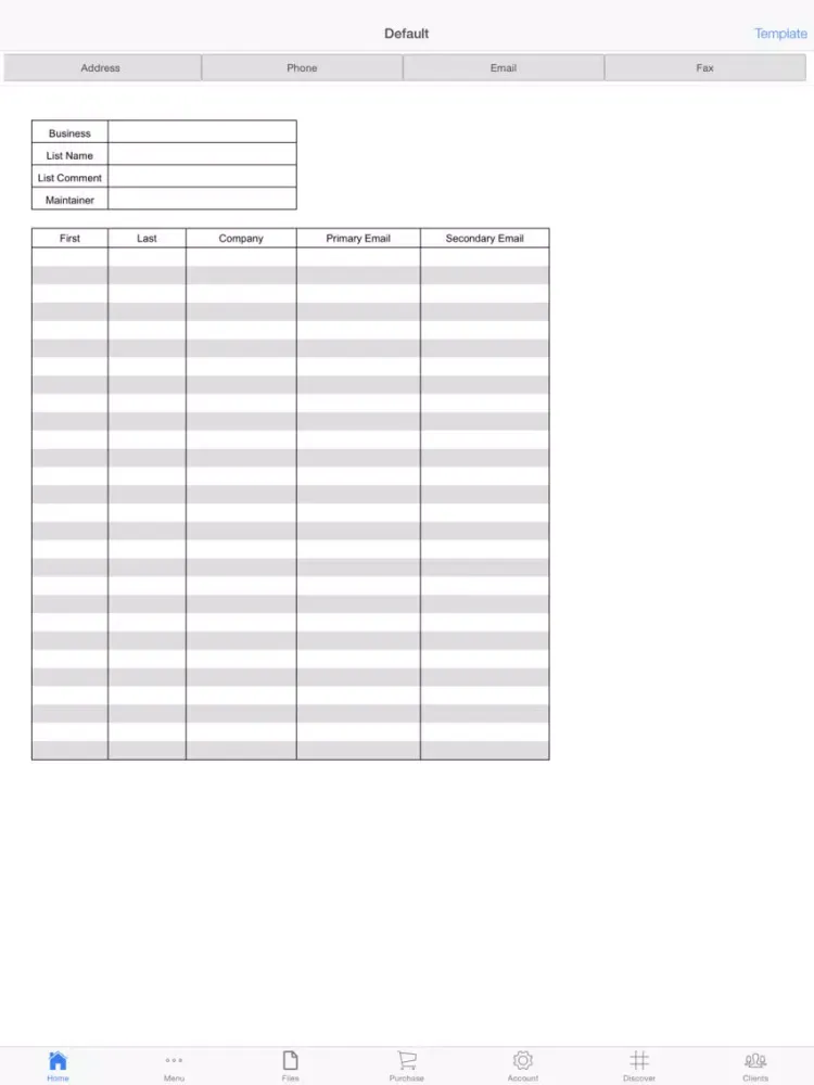 Customer Log iPad  Screenshots