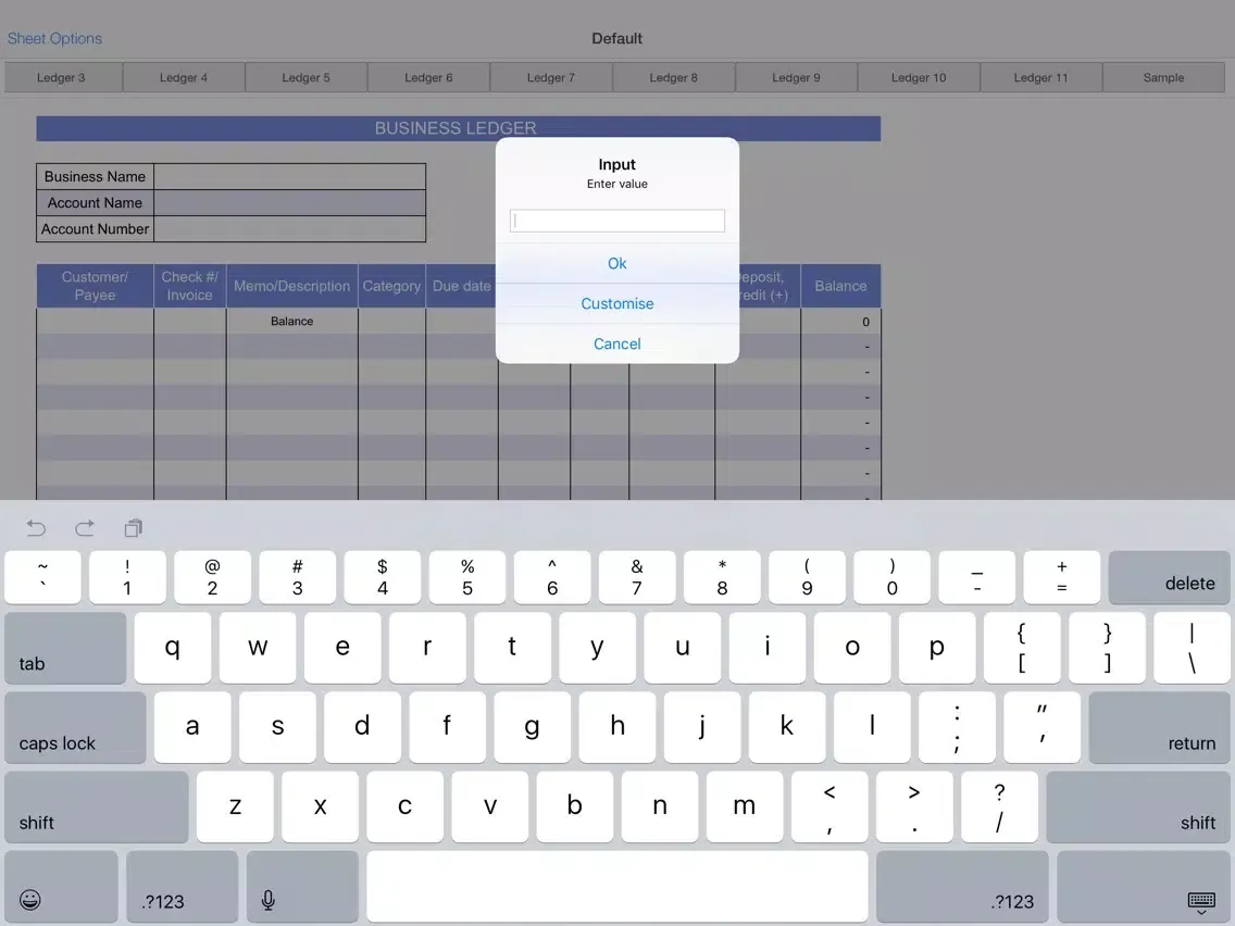 The Ledger iPad  स्क्रीनशॉट