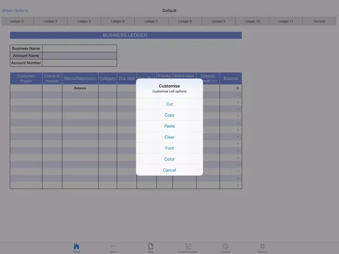 The Ledger iPad  स्क्रीनशॉट