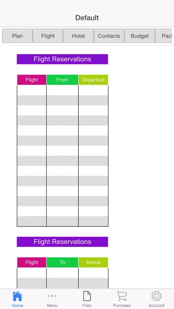 Vacation Planner应用截图