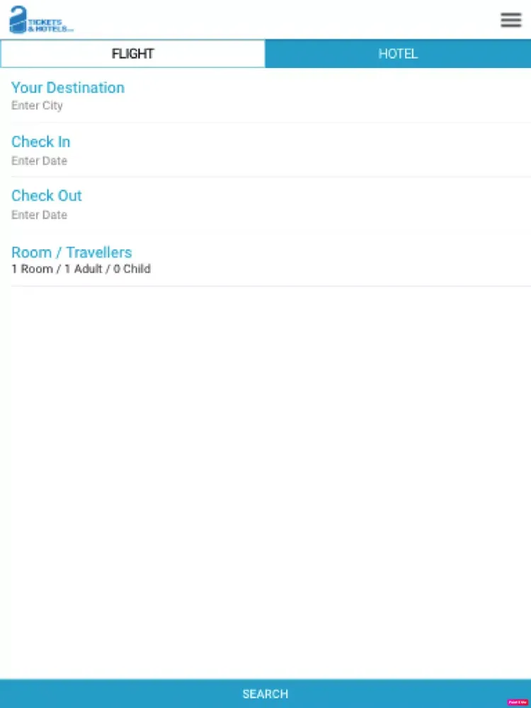 تصاویر Ticketsandhotels iPad 