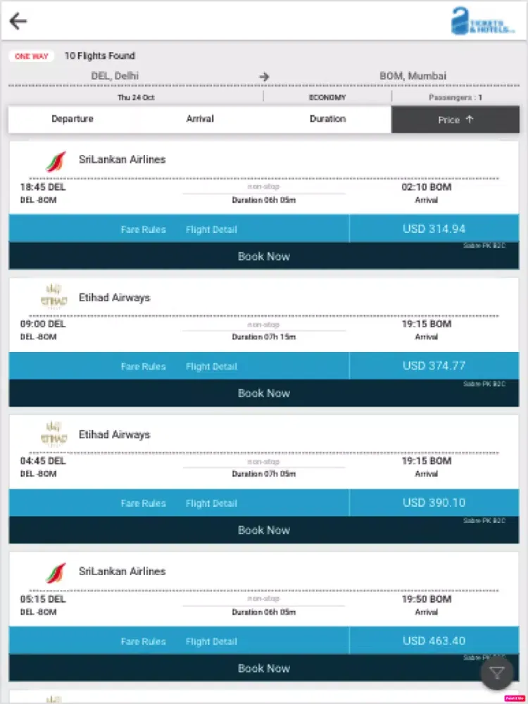 تصاویر Ticketsandhotels iPad 