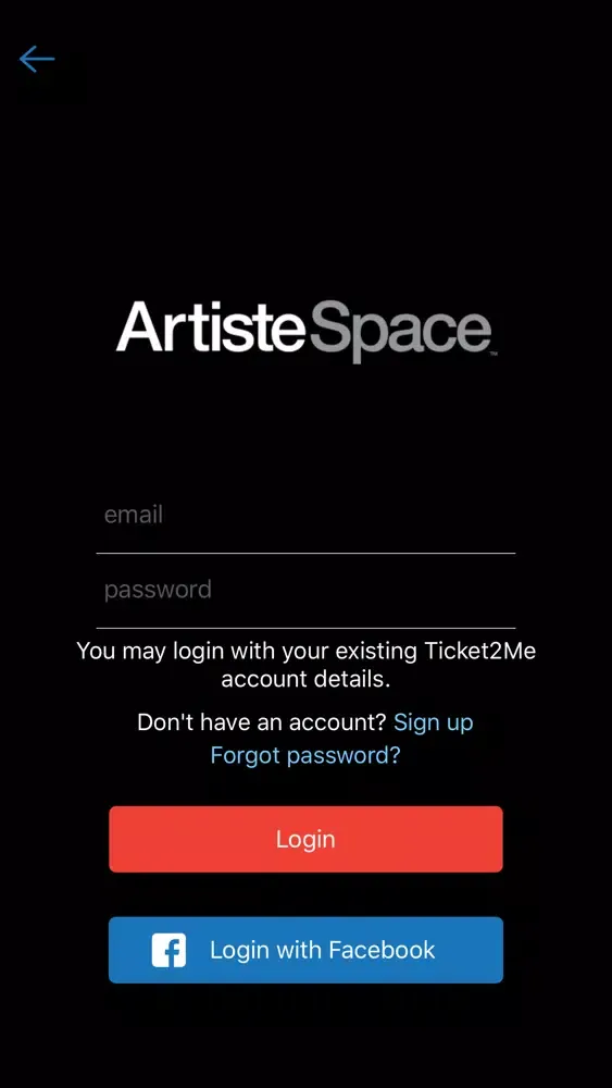 ภาพหน้าจอของ ArtisteSpace