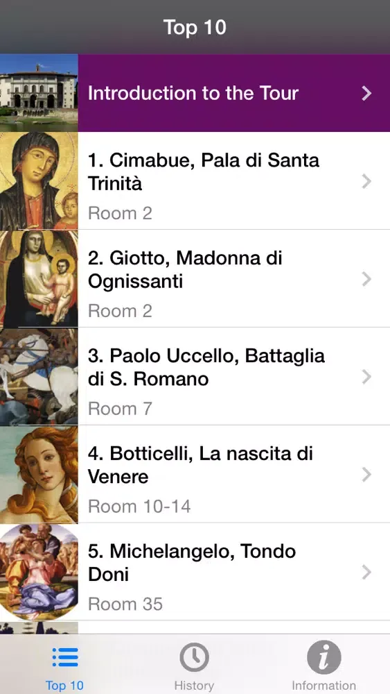 Galleria degli Uffizi English LITE スクリーンショット